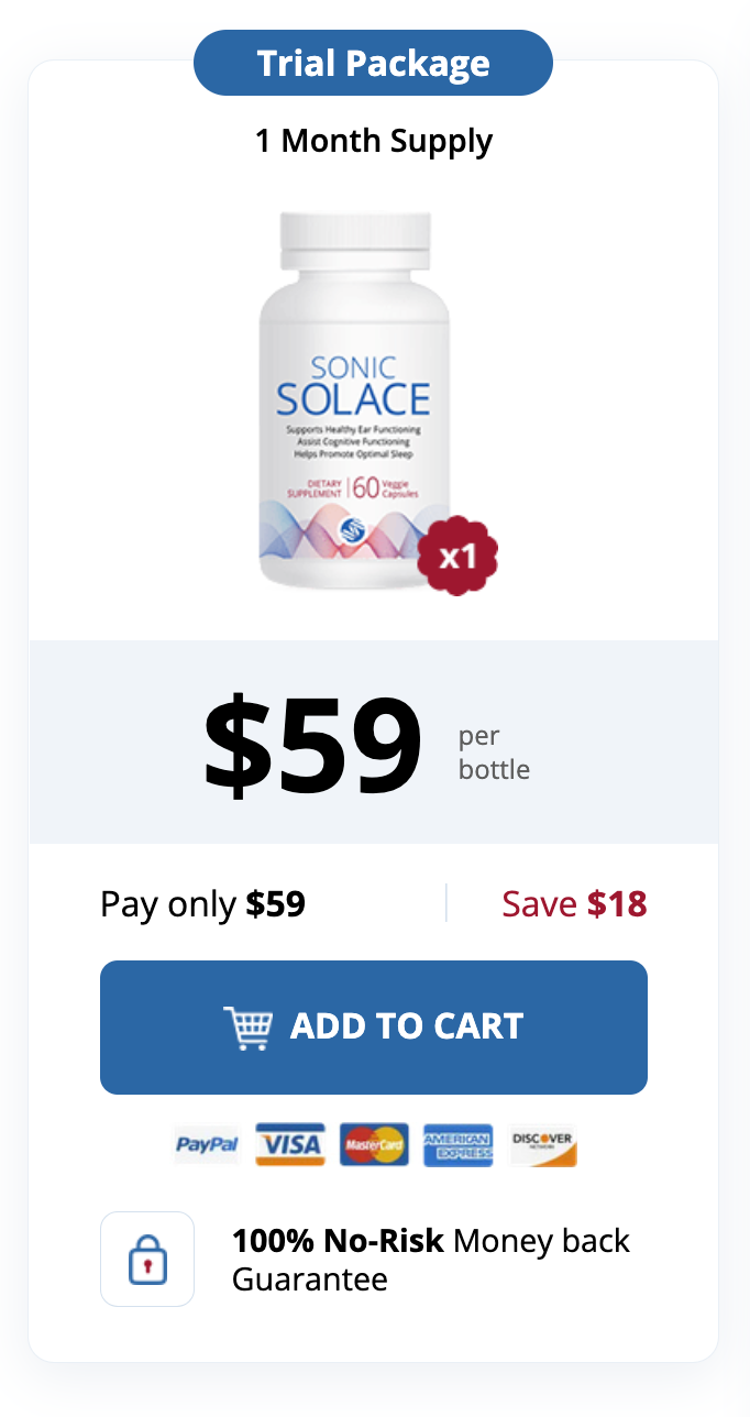 Sonic Solace 30 Day Supply Price