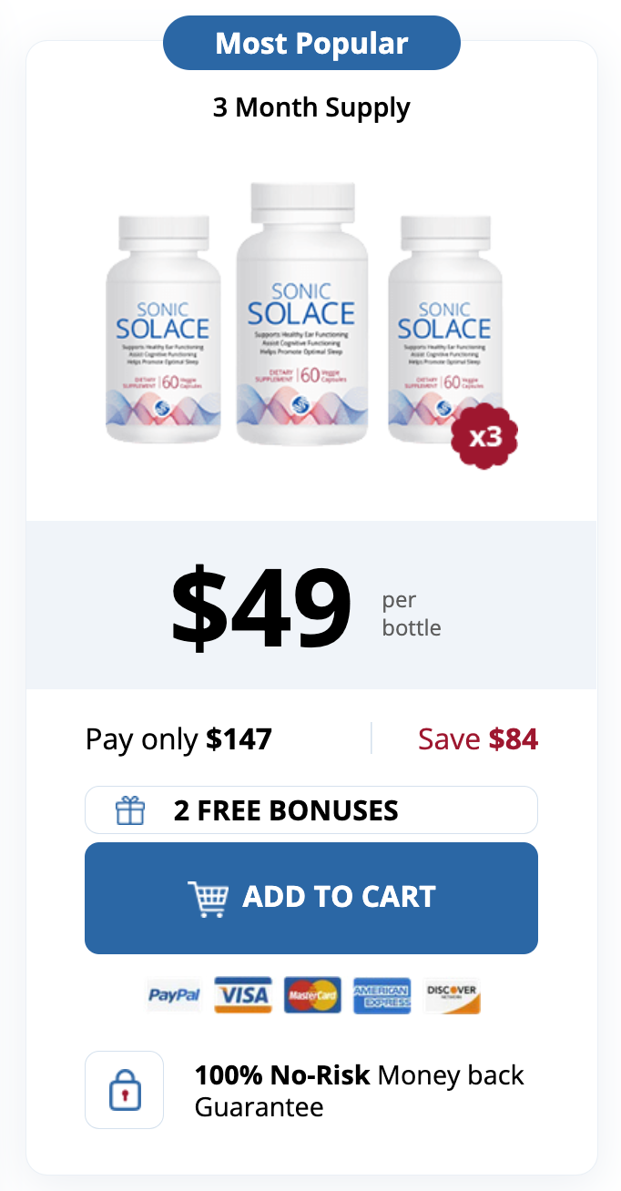 Sonic Solace 90 Day Supply Price